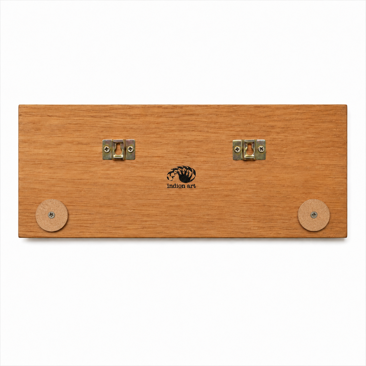 The Brassline | Personalized Teak Wood & Brass Name Plate for Home & Office Entrance