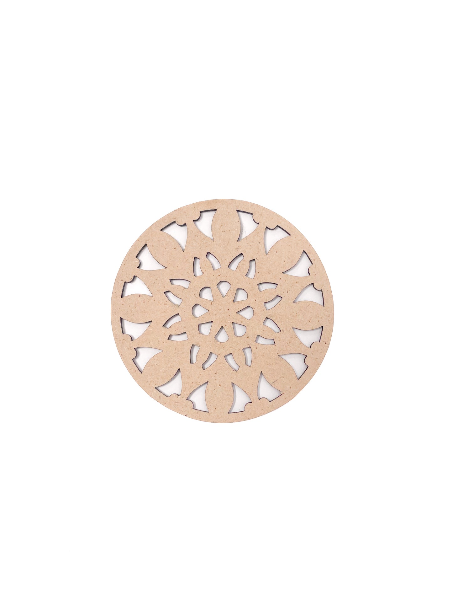 Wooden Navadash Mandala Coasters with Holder