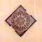 Mandala Art Coasters-Ekam Wooden-Clove Brown