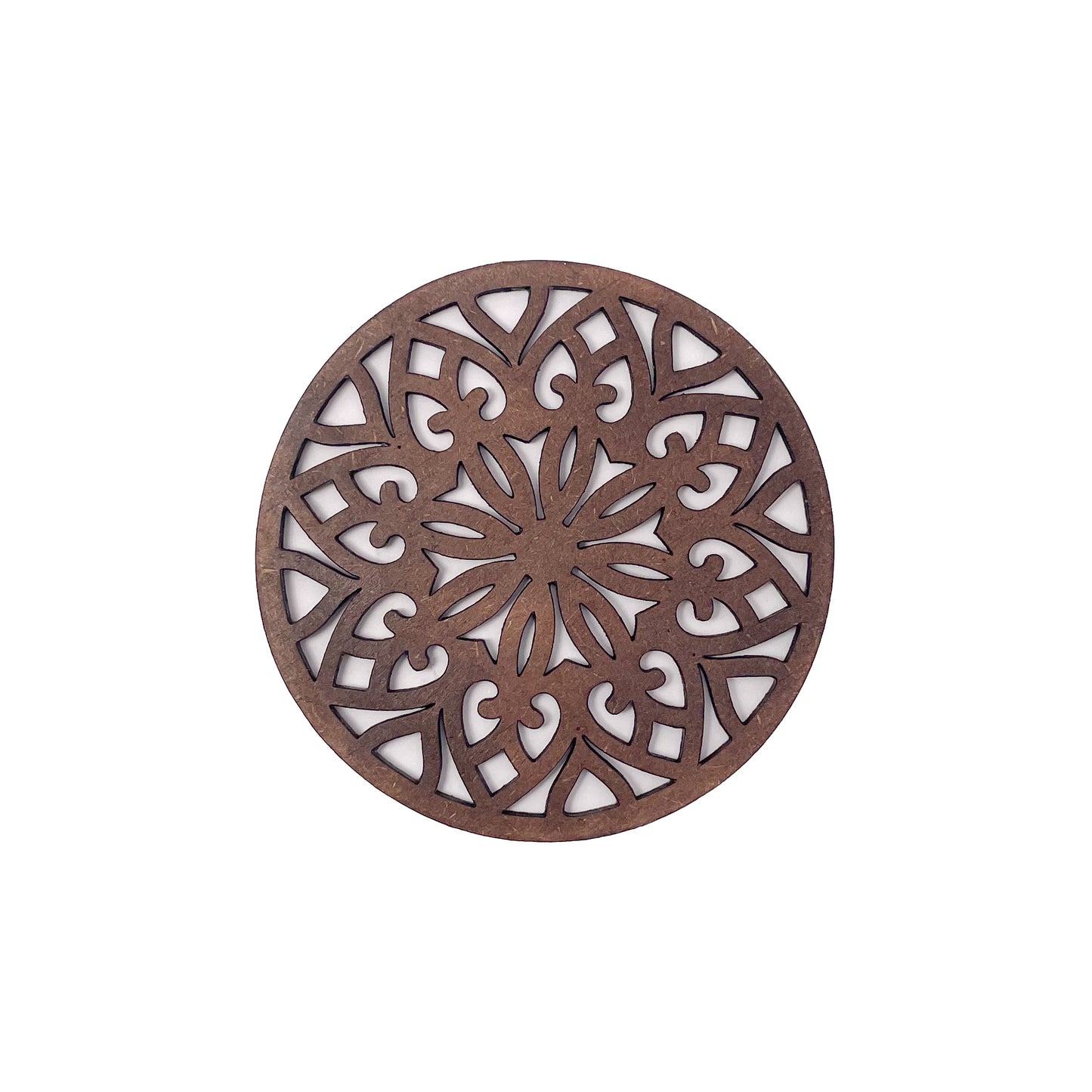 Mandala Art Coasters-Treeni Wooden-Clove Brown