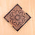 Mandala Art Coasters-Sapta Wooden-Clove Brown