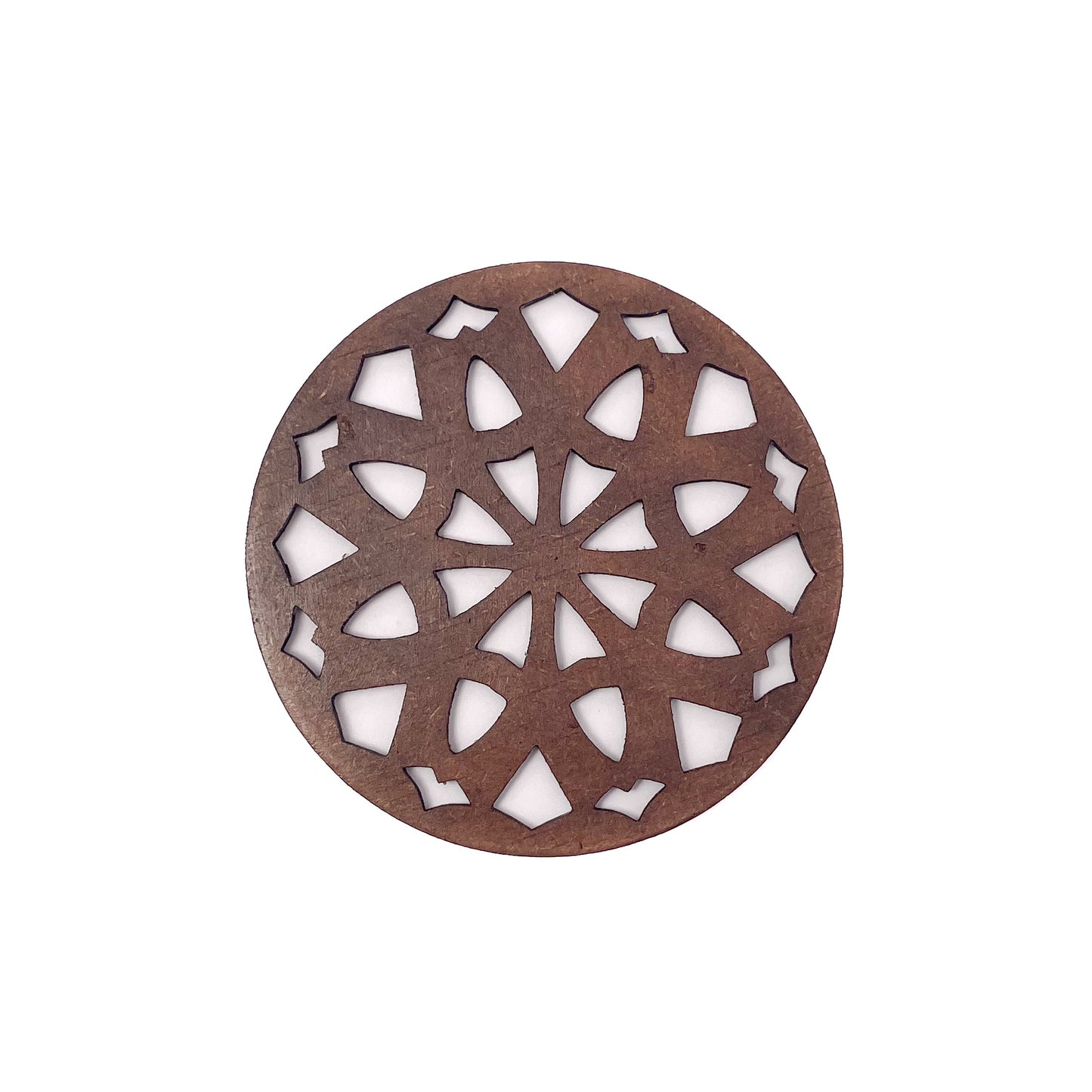 Mandala Art Coasters-Dasha Wooden-Clove Brown