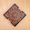 Mandala Art Coasters-Trayodash Wooden-Clove Brown