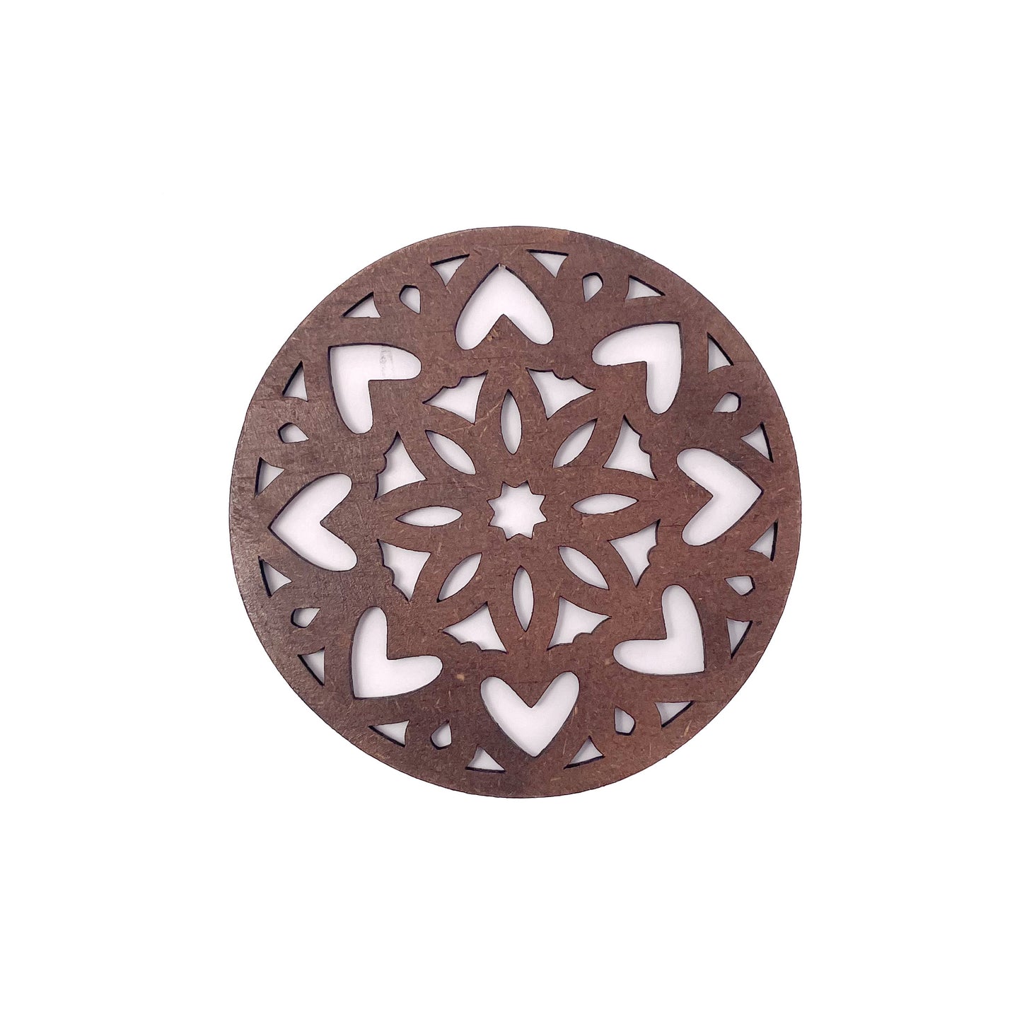 Mandala Art Coasters-Ashtadash Wooden-Clove Brown