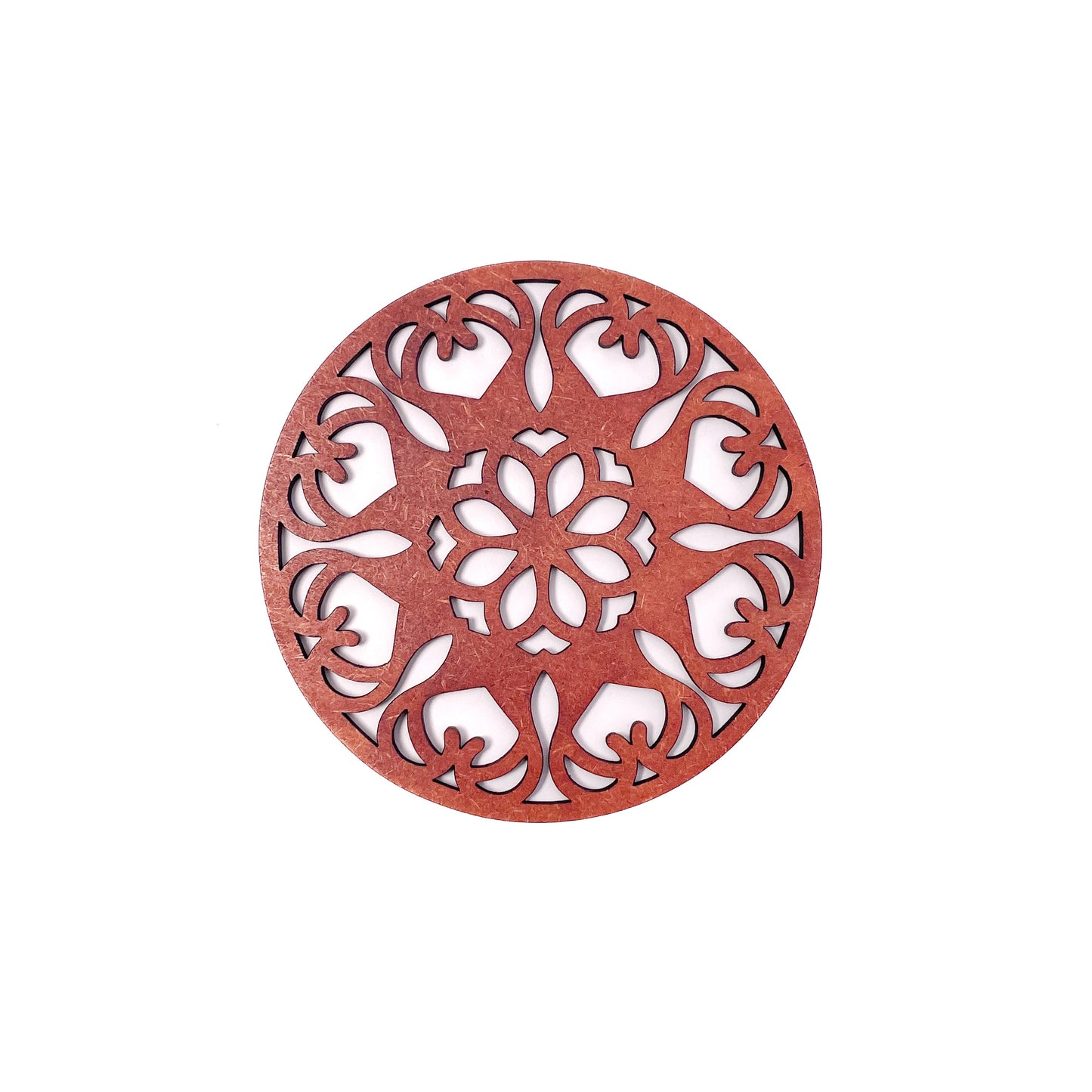 Mandala Art Coasters-Ekam Wooden-Cinnamon