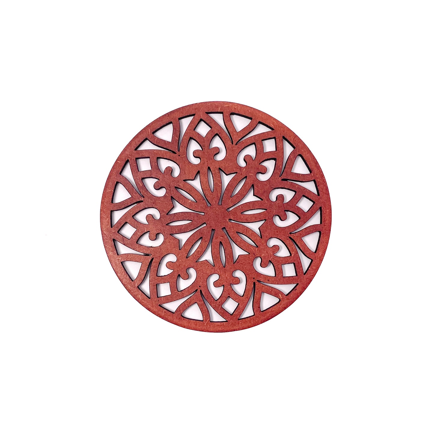 Mandala Art Coasters-Treeni Wooden-Cinnamon