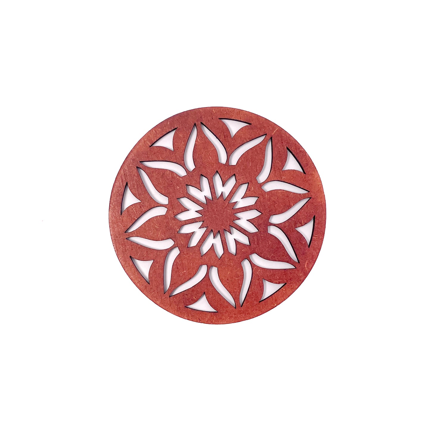 Mandala Art Coasters-Sapta Wooden-Cinnamon