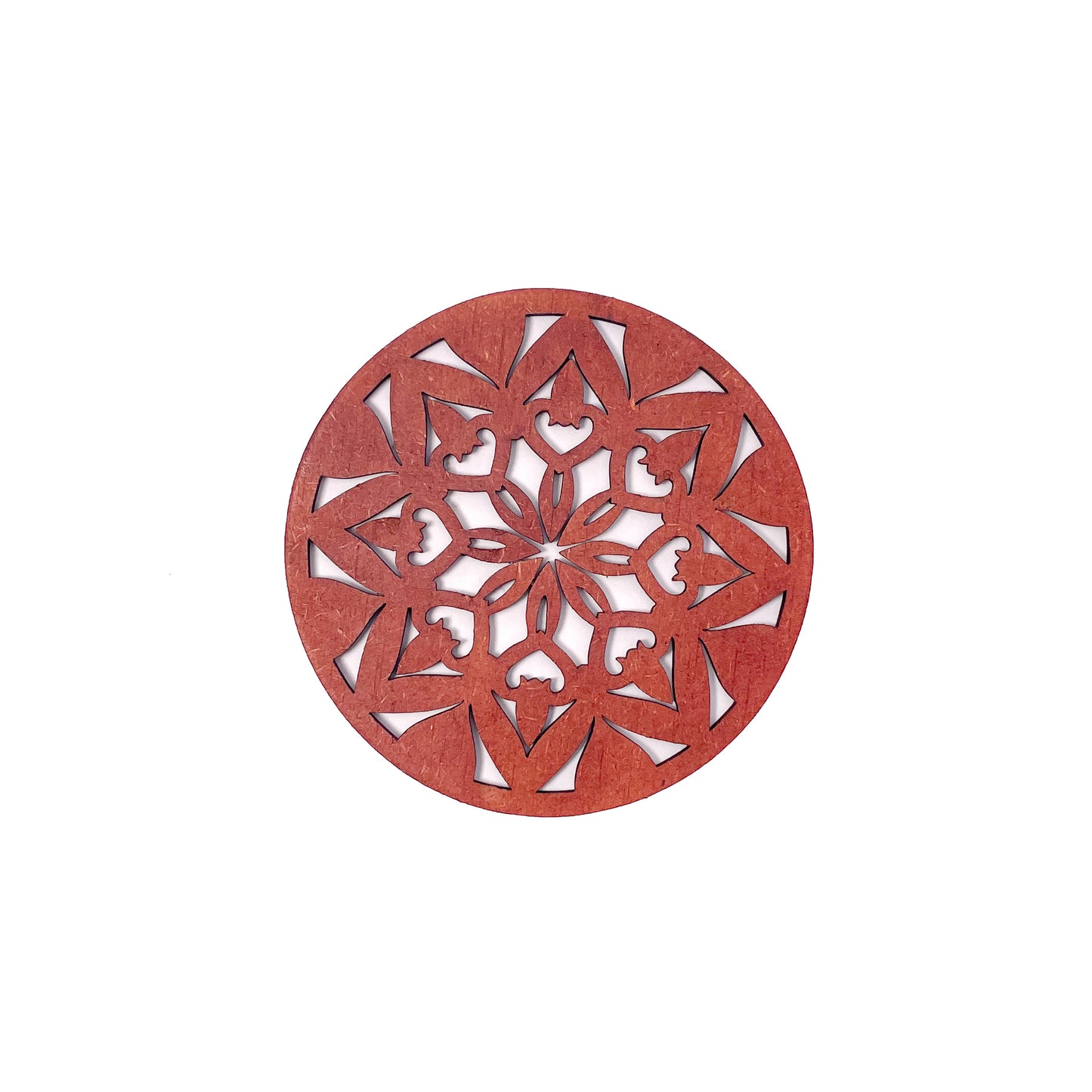 Mandala Art Coasters-Ashta Wooden-Cinnamon