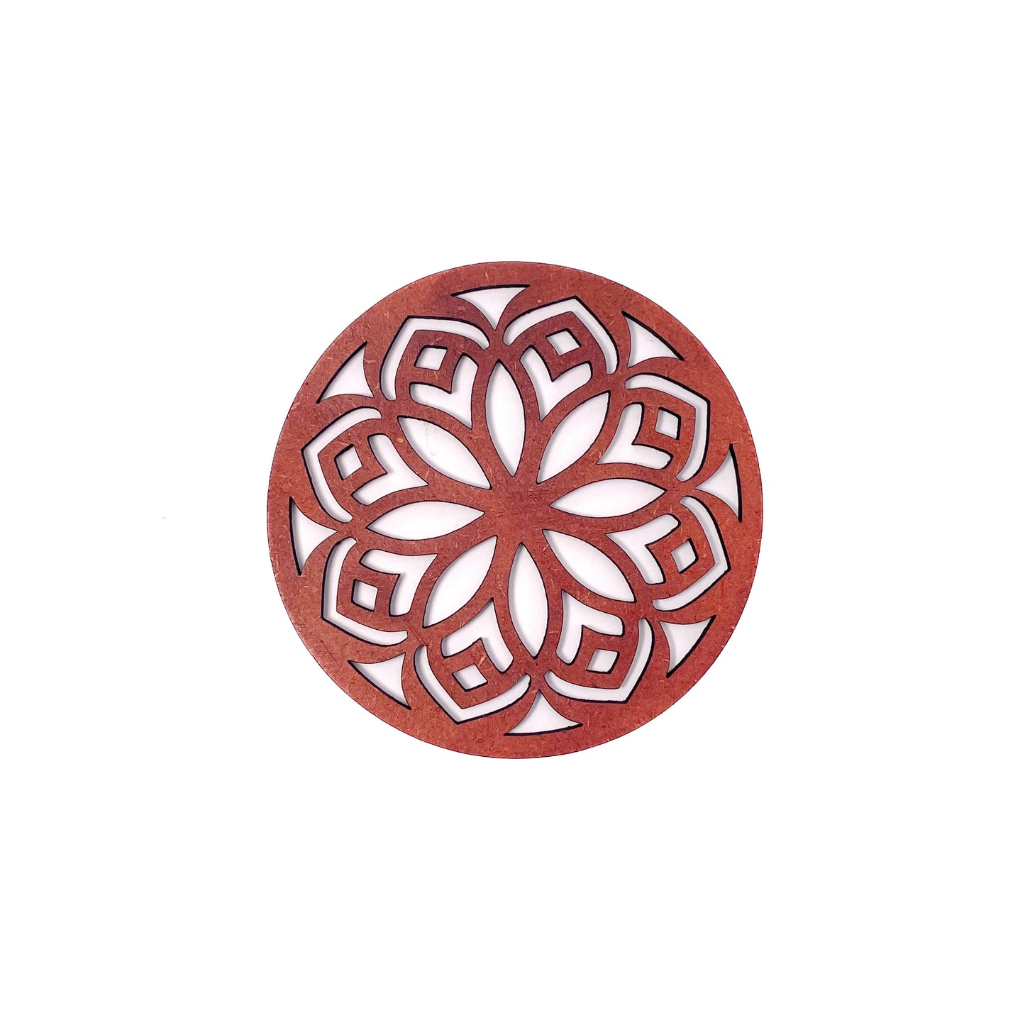 Mandala Art Coasters-Shodash Wooden-Cinnamon