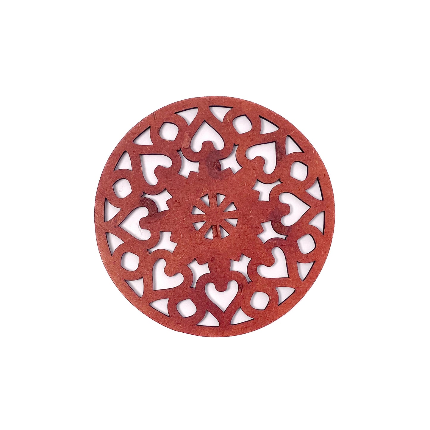 Wooden Saptadash Mandala Coasters with Holder
