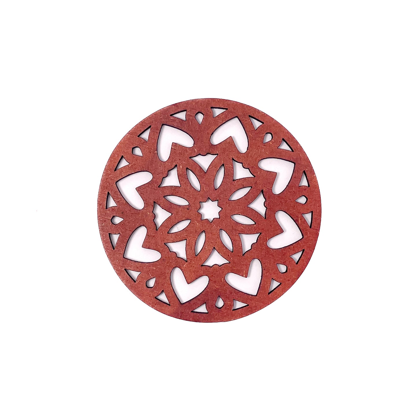 Mandala Art Coasters-Ashtadash Wooden-Cinnamon