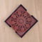 Mandala Art Coasters-Vimsati Wooden-Cinnamon
