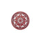 Mandala Art Single Coaster-77mm-Ekam Wooden-Cherry Wood
