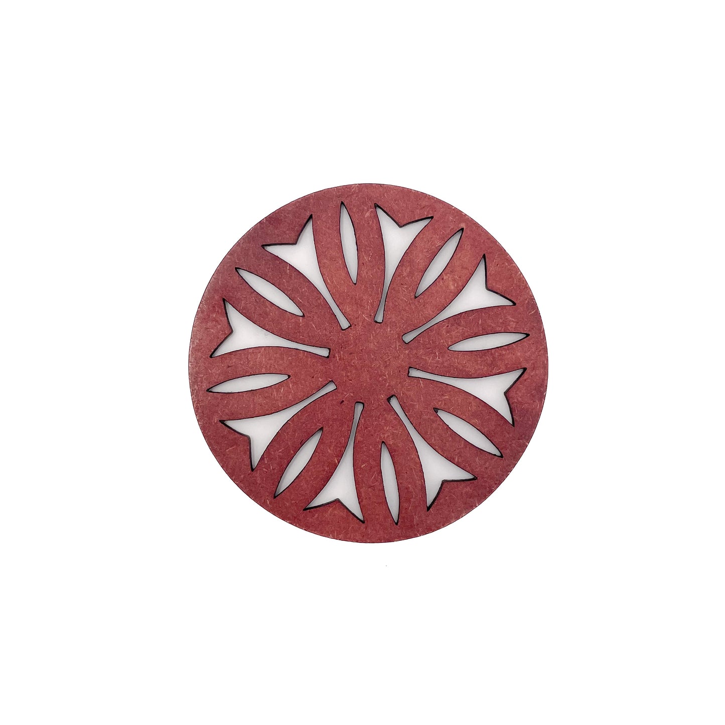 Mandala Art Coasters-Dwe Wooden-Cherry Wood