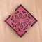 Mandala Art Coasters-Nava Wooden-Cherry Wood