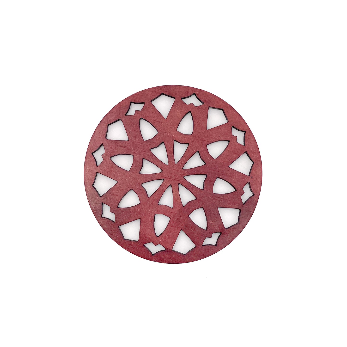 Mandala Art Coasters-Dasha Wooden-Cherry Wood