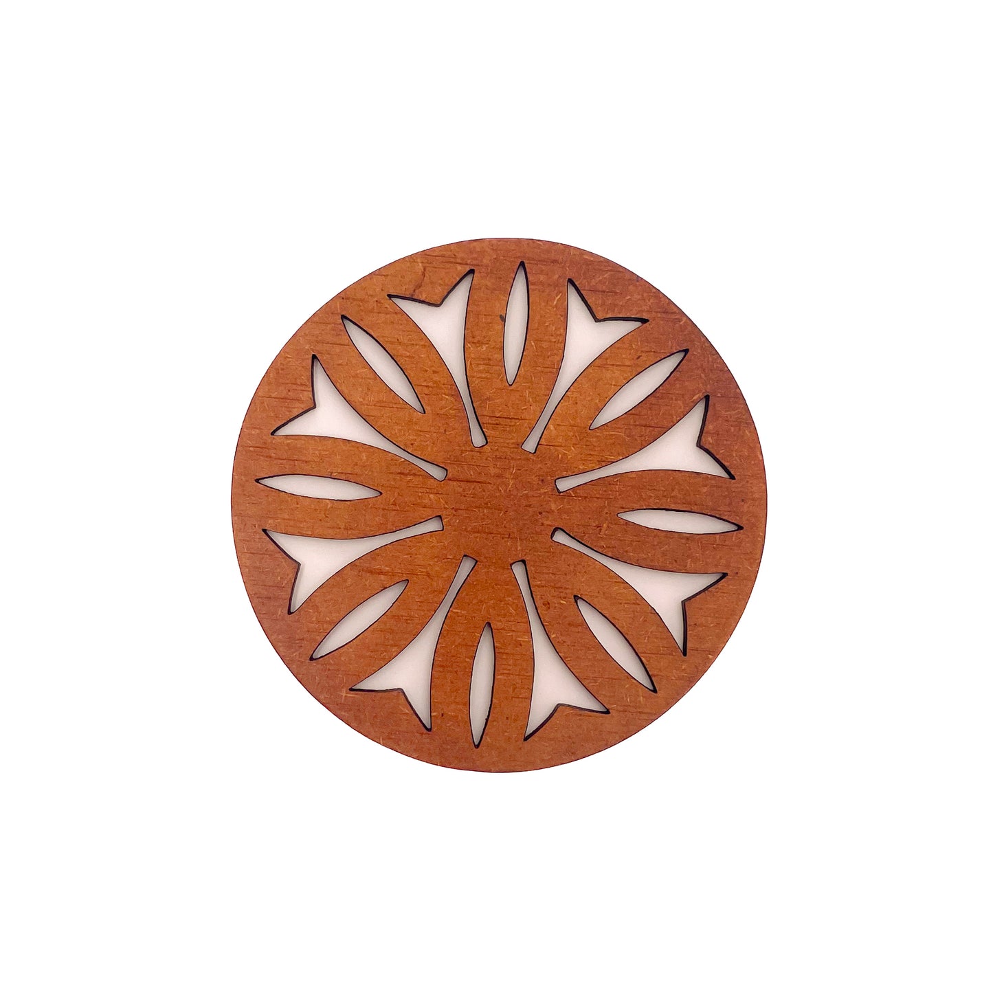 Mandala Art Coasters-Dwe Wooden-Honey Maple