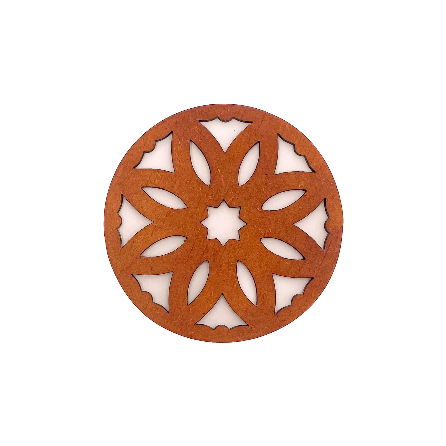 Mandala Art Coasters-Pancha Wooden-Honey Maple