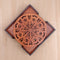 Mandala Art Coasters-Shata Wooden-Honey Maple