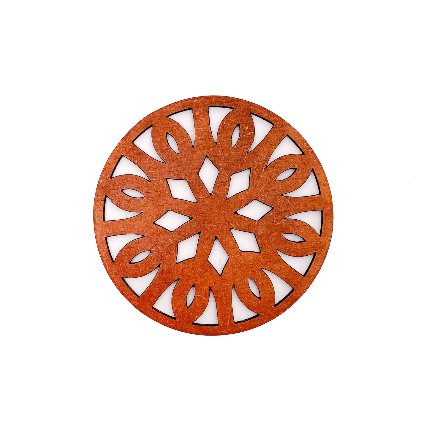 Mandala Art Coasters-Trayodash Wooden-Honey Maple