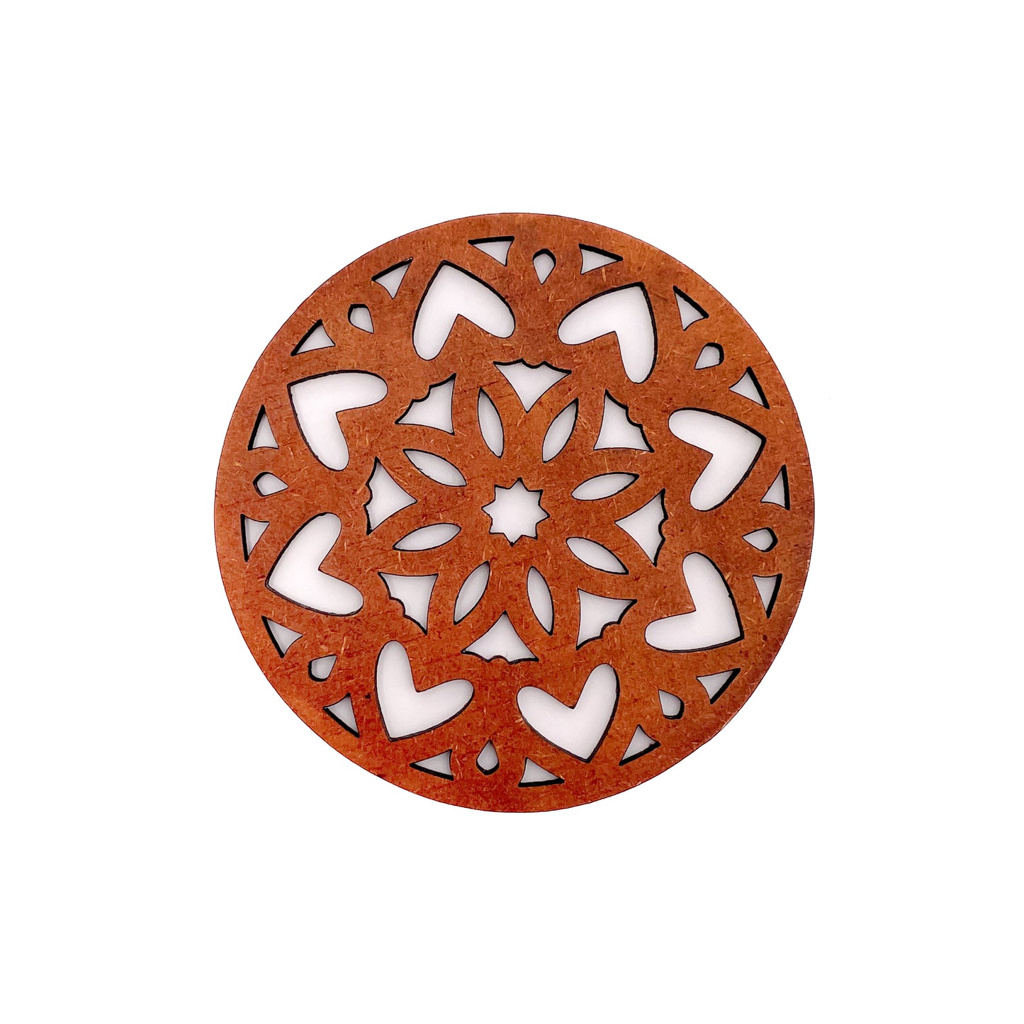 Mandala Art Coasters-Ashtadash Wooden-Honey Maple