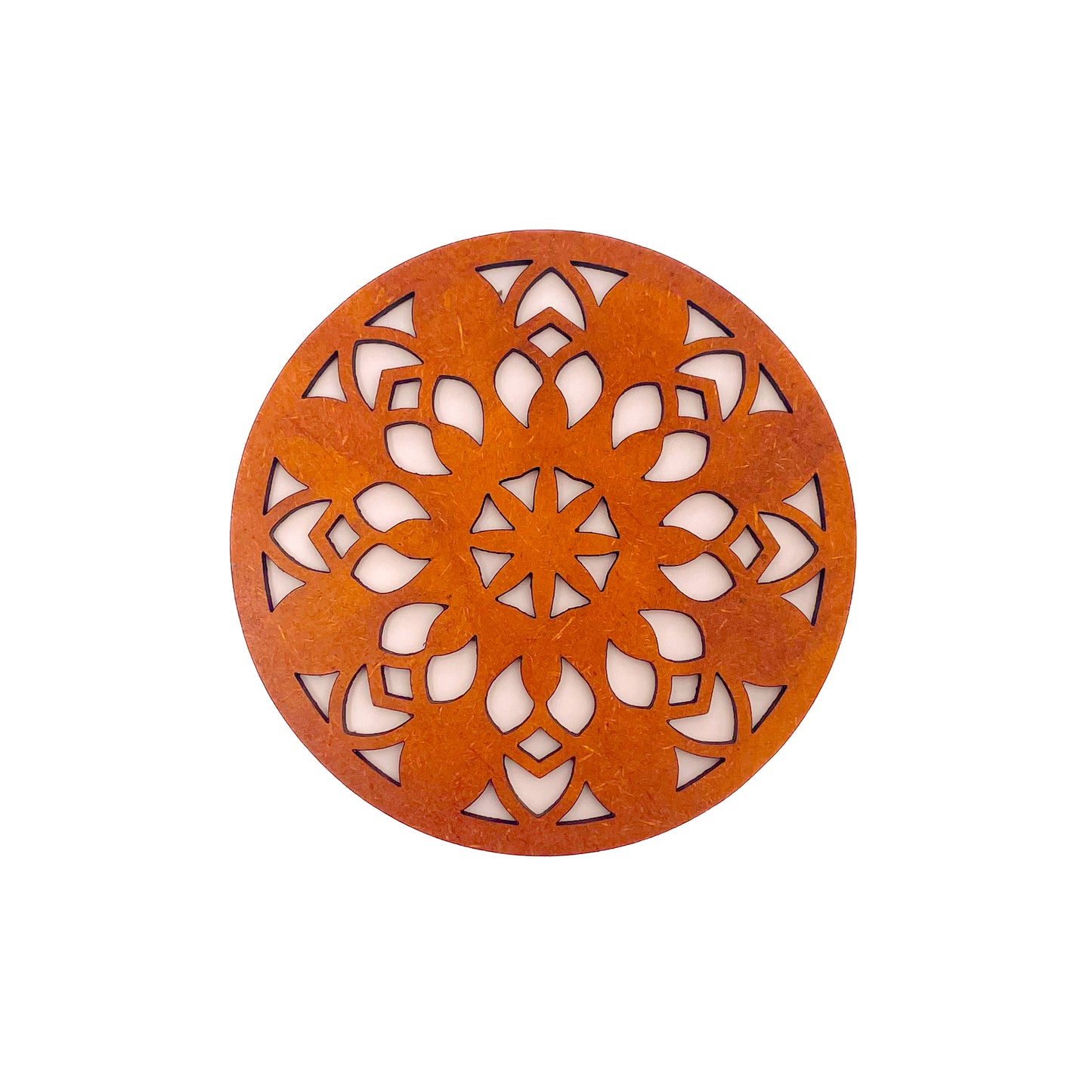 Mandala Art Coasters-Vimsati Wooden-Honey Maple