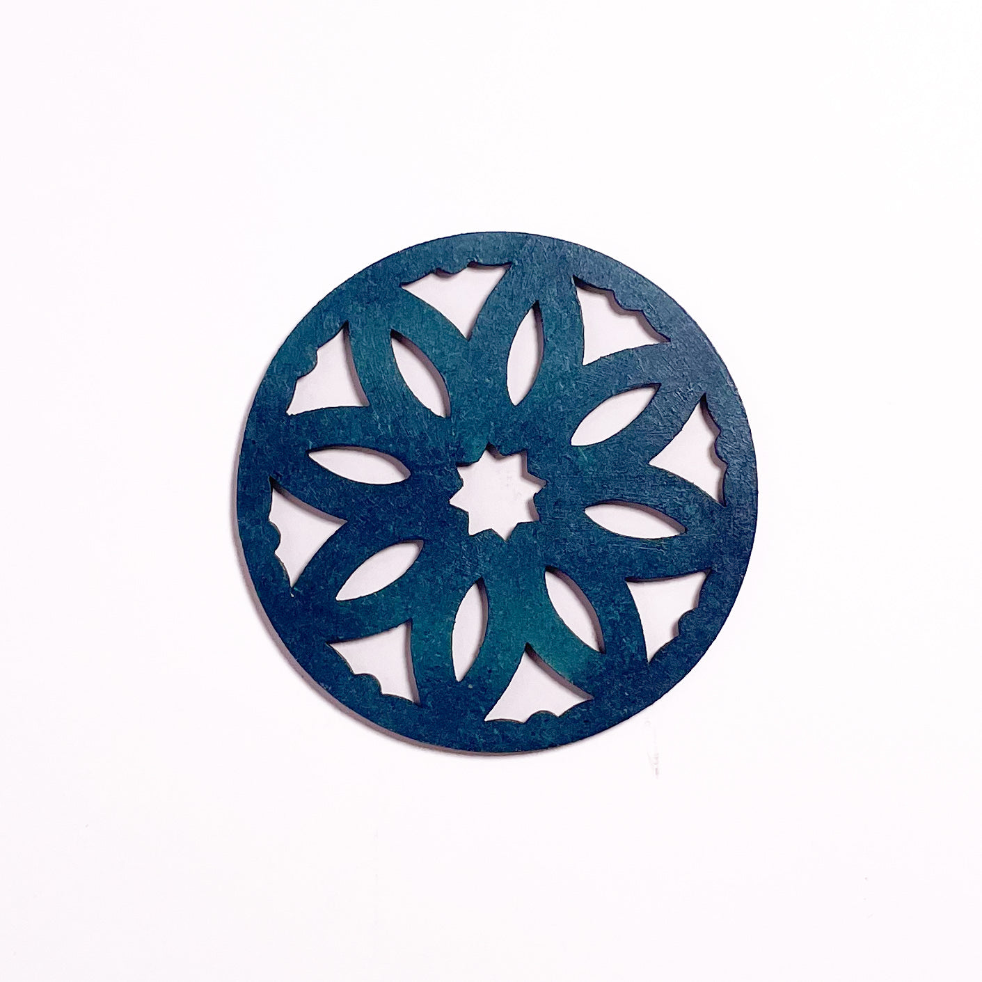 Mandala Art Coasters-Pancha Wooden-Indigo