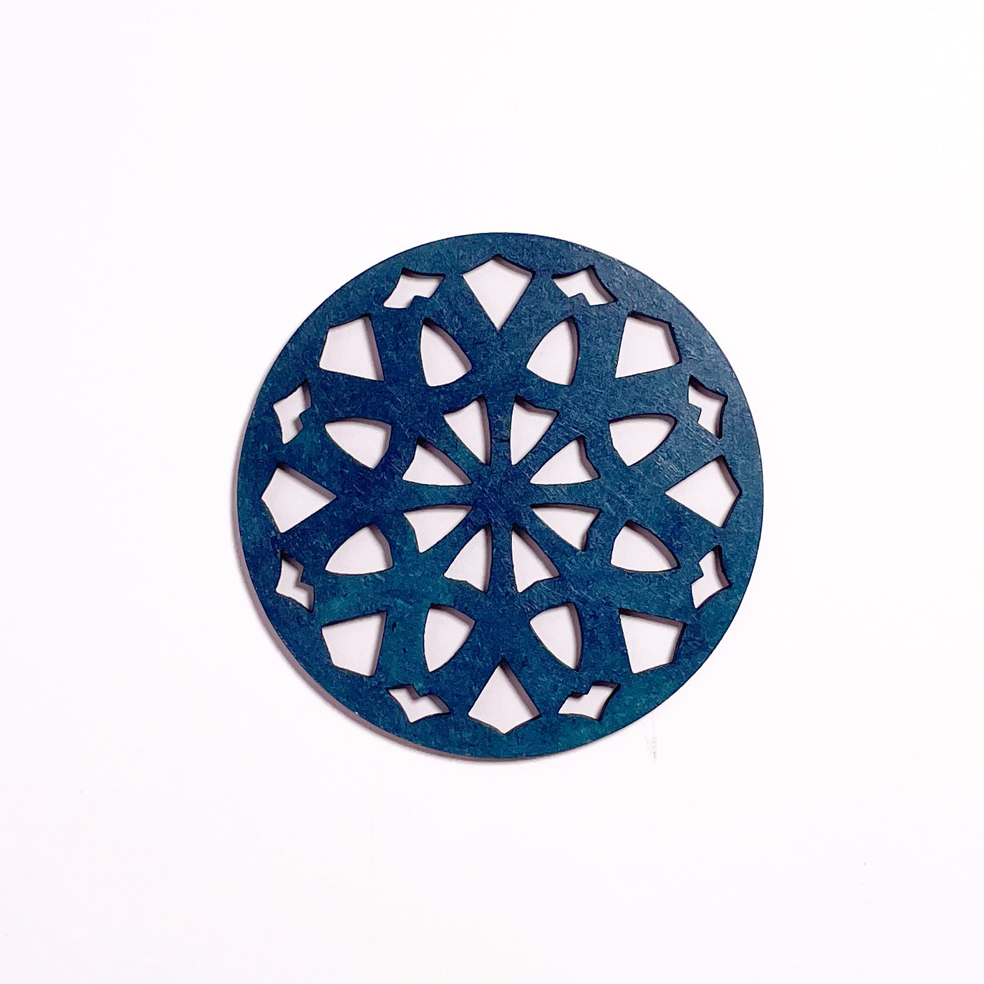 Mandala Art Coasters-Dasha Wooden-Indigo