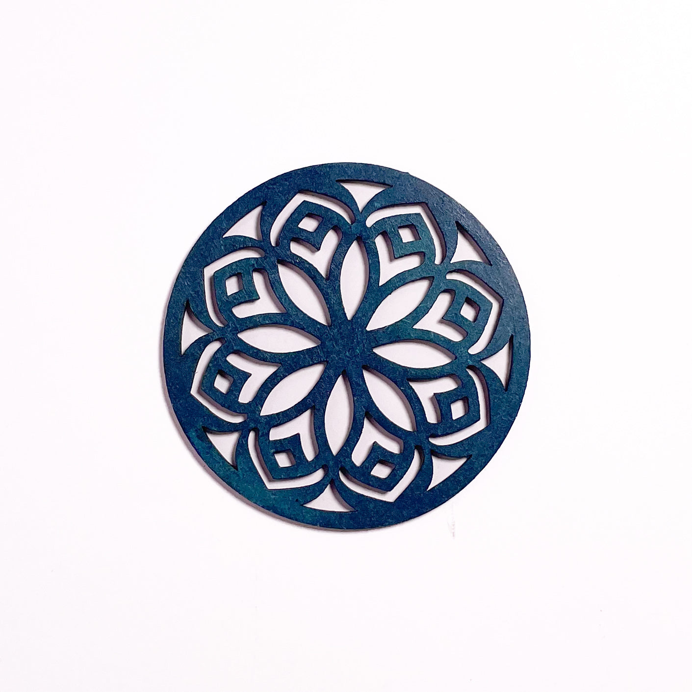 Mandala Art Coasters-Shodash Wooden-Indigo