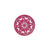 Mandala Art Single Coaster-77mm-Ekam Wooden-Pink