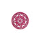 Mandala Art Single Coaster-77mm-Ekam Wooden-Pink