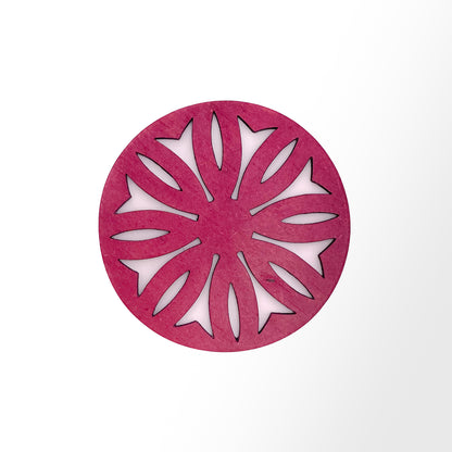 Mandala Art Coasters-Dwe Wooden-Pink