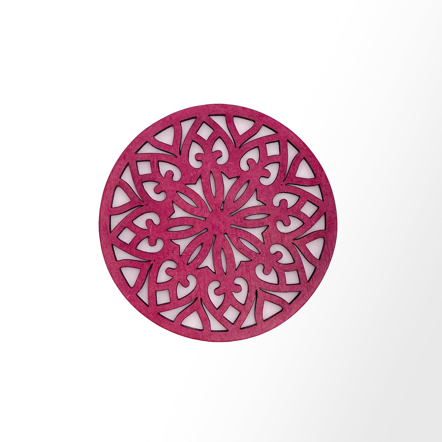 Mandala Art Coasters-Treeni Wooden-Pink