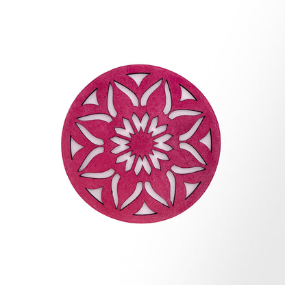 Mandala Art Coasters-Sapta Wooden-Pink
