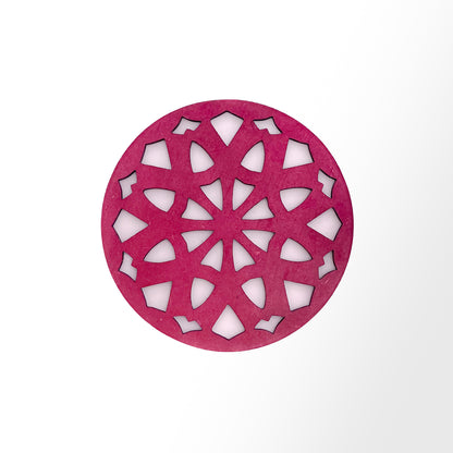 Mandala Art Coasters-Dasha Wooden-Pink