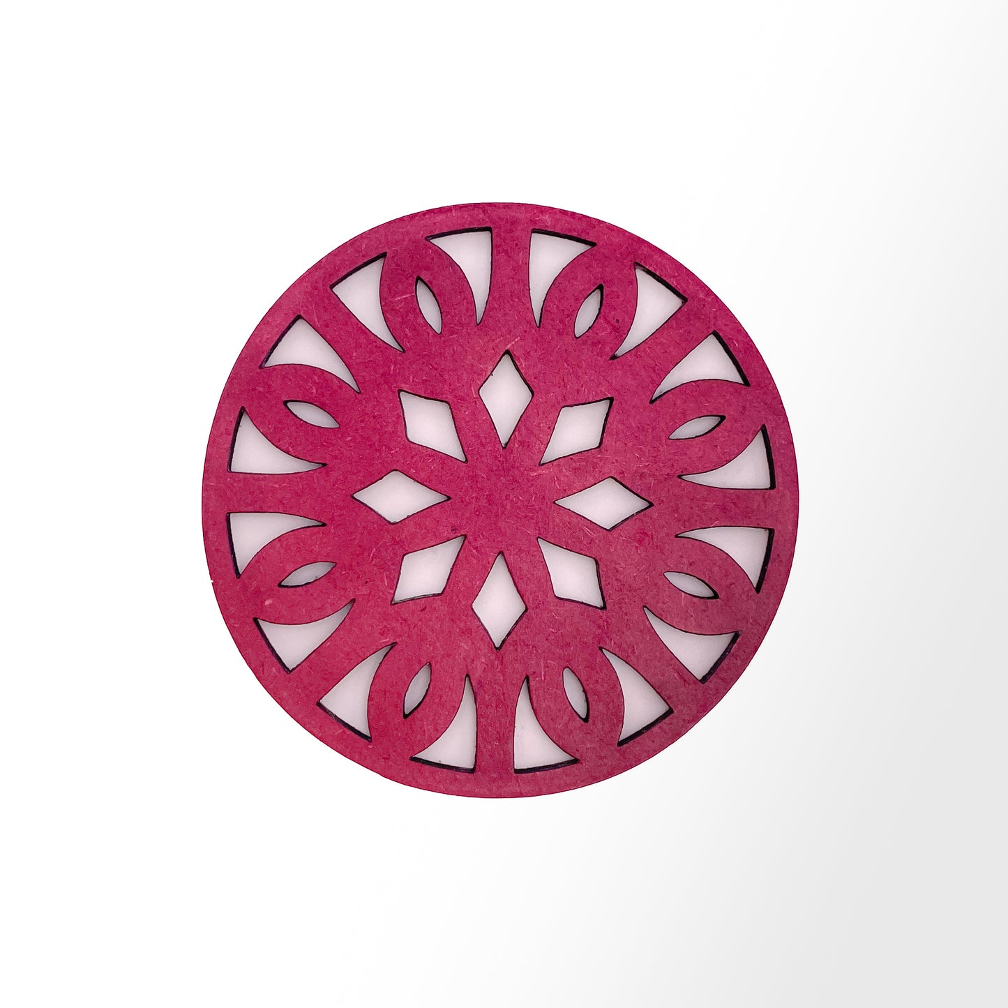 Mandala Art Coasters-Trayodash Wooden-Pink