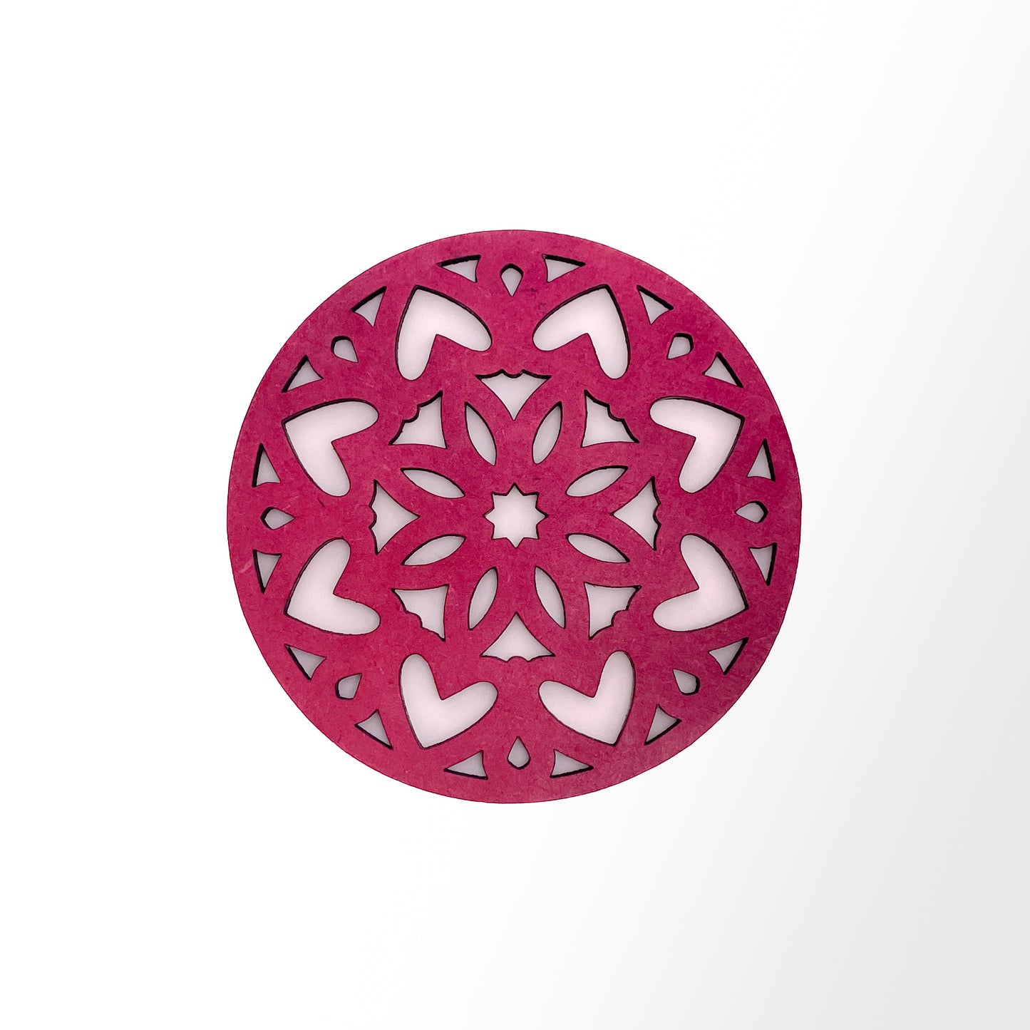 Mandala Art Coasters-Ashtadash Wooden-Pink