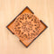 Mandala Art Coasters-Ekam Wooden-Red Cedar