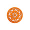 Mandala Art Single Coaster-77mm-Ekam Wooden-Red Cedar