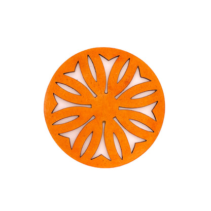 Mandala Art Coasters-Dwe Wooden-Red Cedar