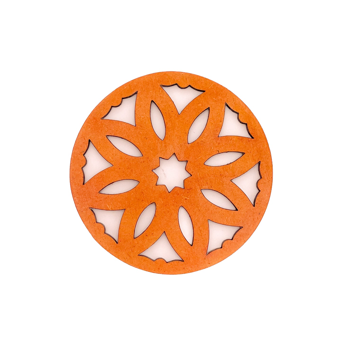 Mandala Art Coasters-Pancha Wooden-Red Cedar