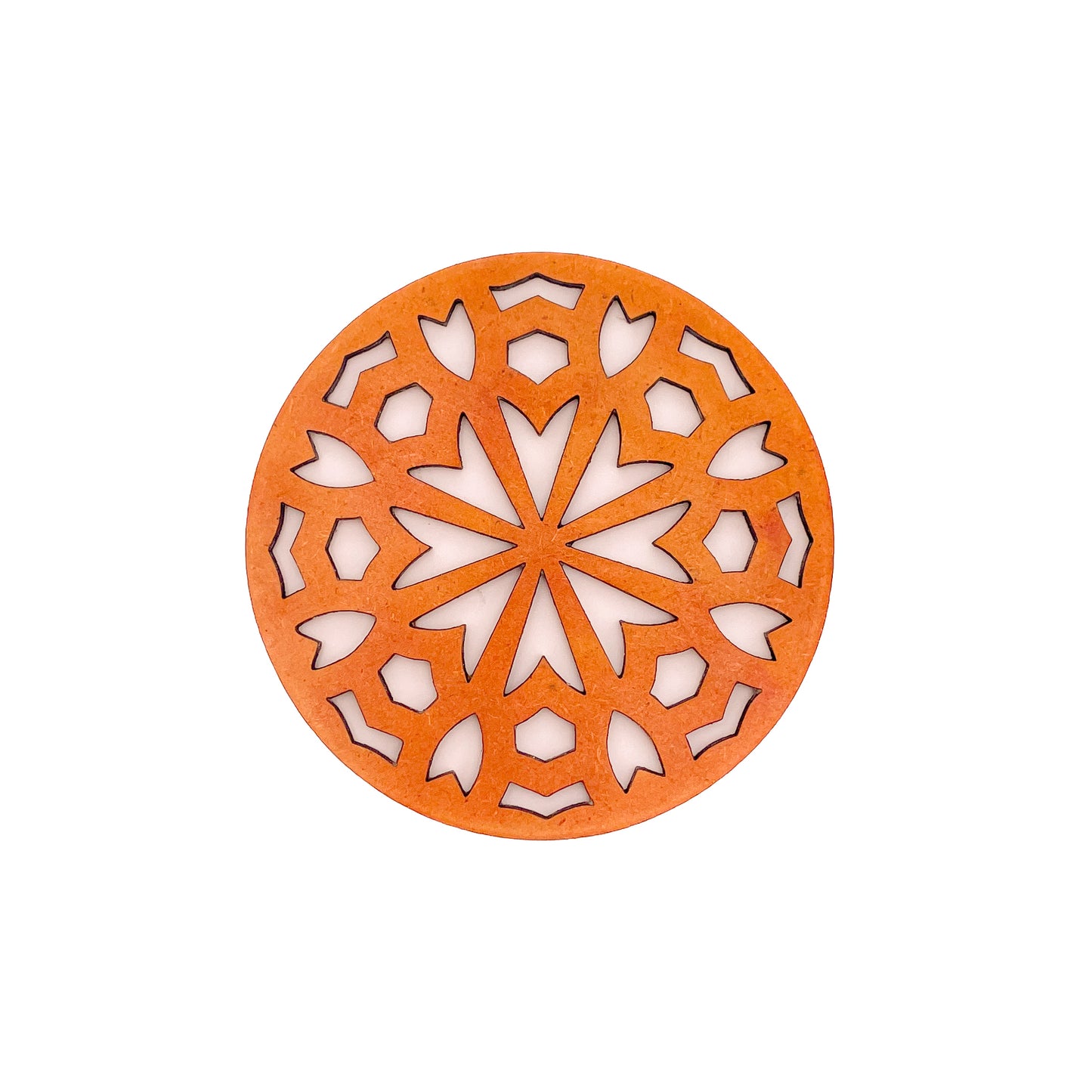 Mandala Art Coasters-Shata Wooden-Red Cedar
