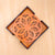 Mandala Art Coasters-Nava Wooden-Red Cedar