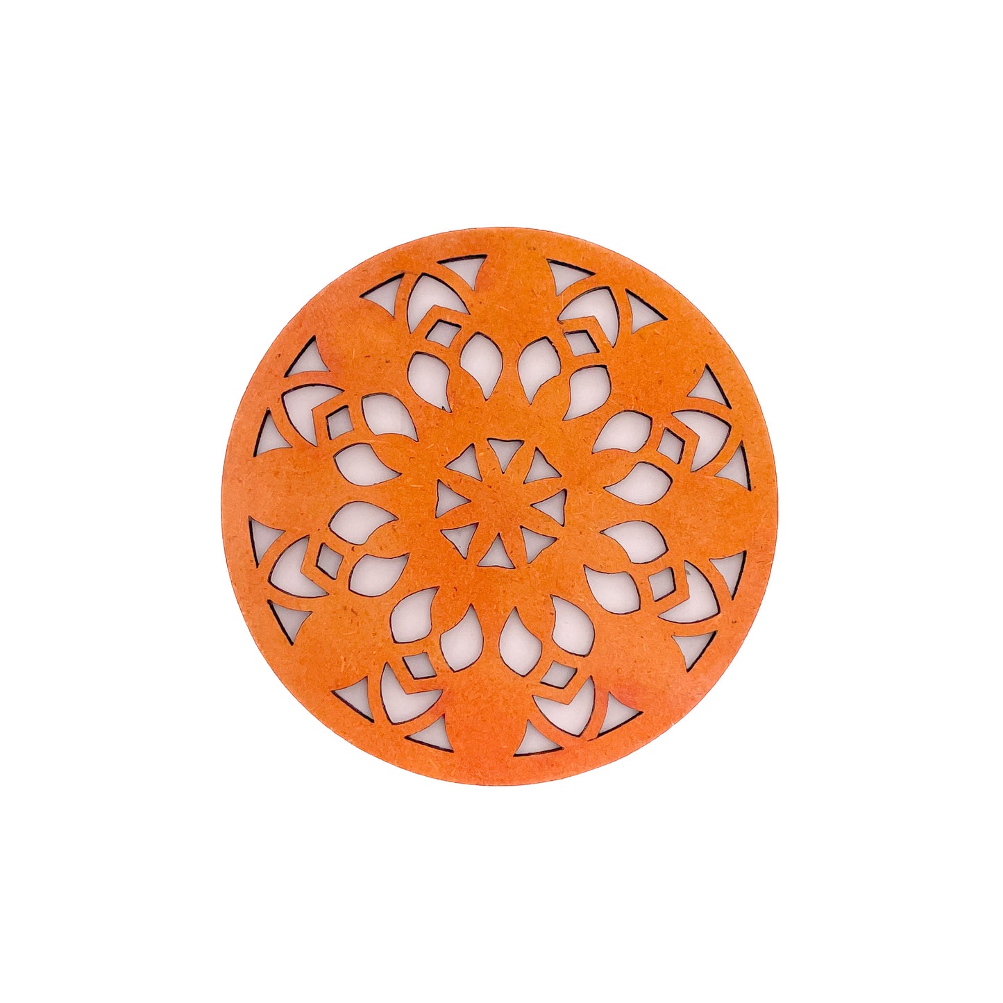 Mandala Art Coasters-Vimsati Wooden-Red Cedar