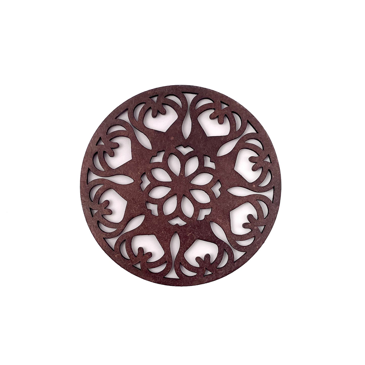 Mandala Art Coasters-Ekam Wooden-Rose Wood