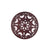 Mandala Art Single Coaster-77mm-Ekam Wooden-Rose Wood
