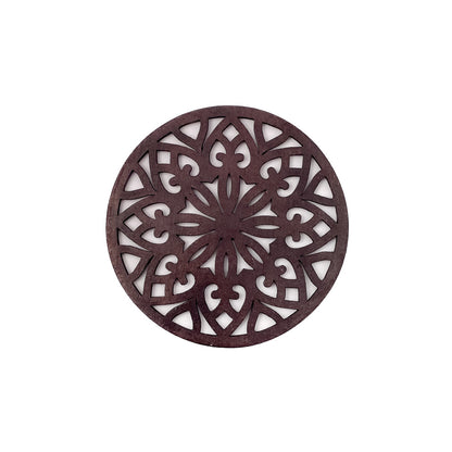 Mandala Art Coasters-Treeni Wooden-Rose Wood