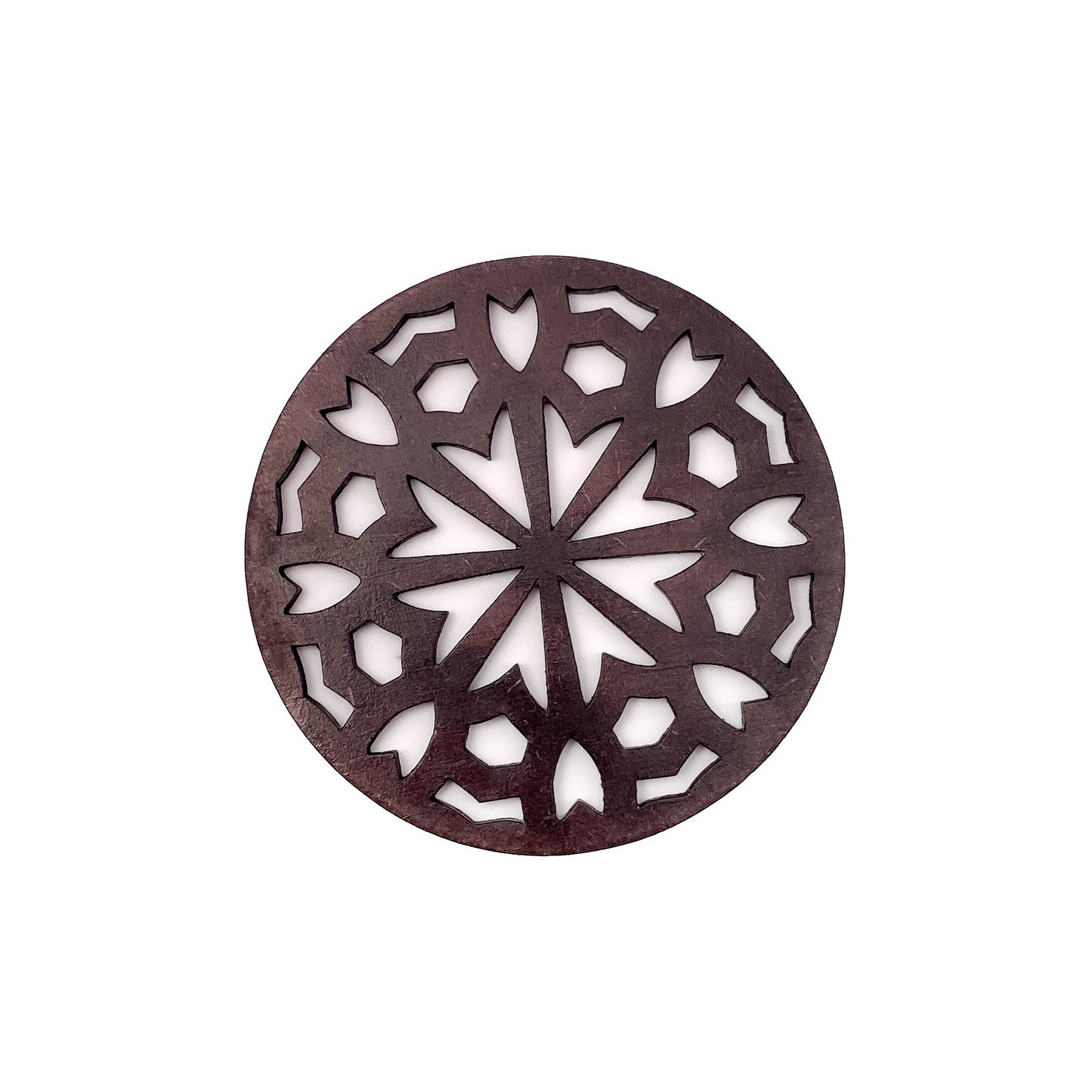 Mandala Art Coasters-Shata Wooden-Rose Wood