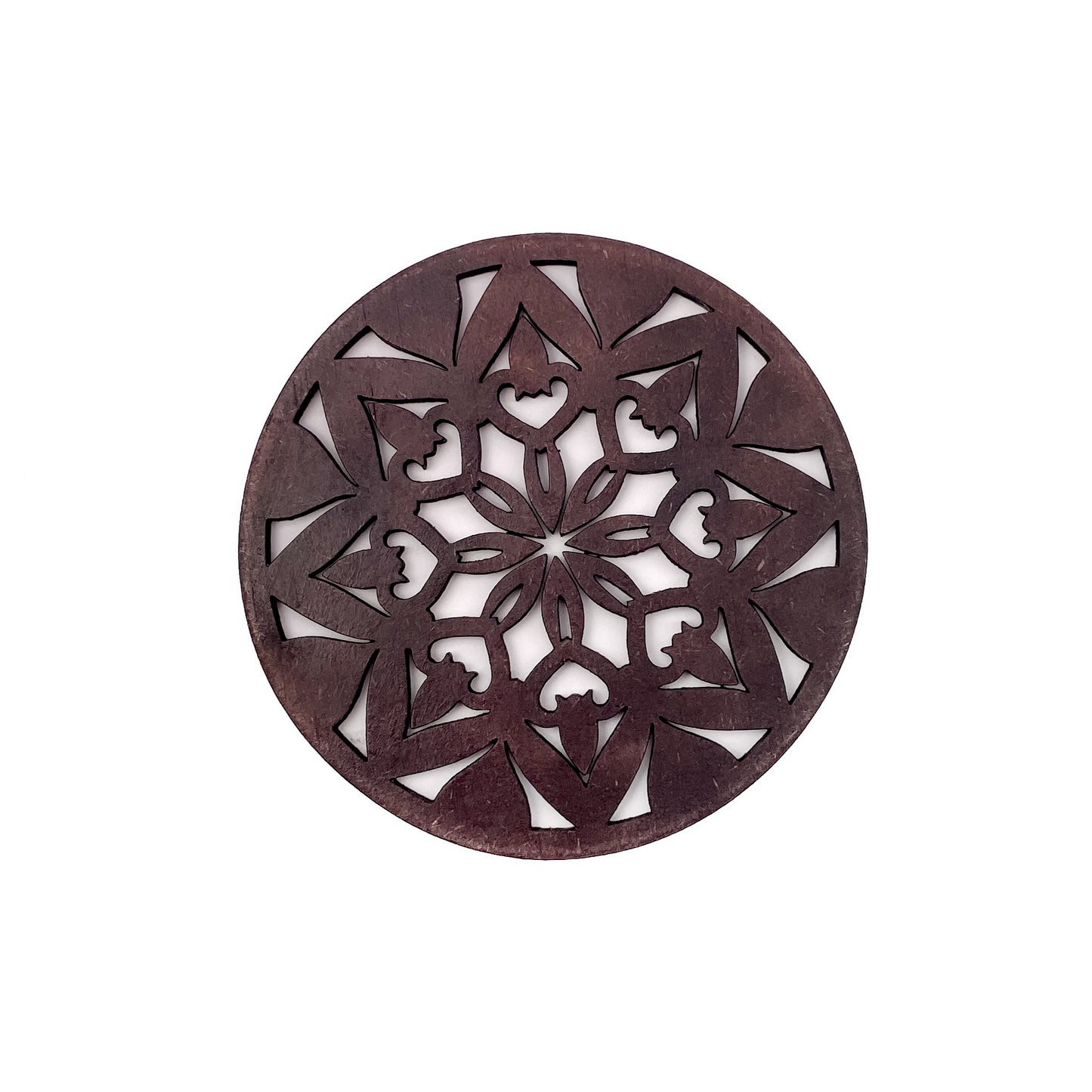 Mandala Art Coasters-Ashta Wooden-Rose Wood