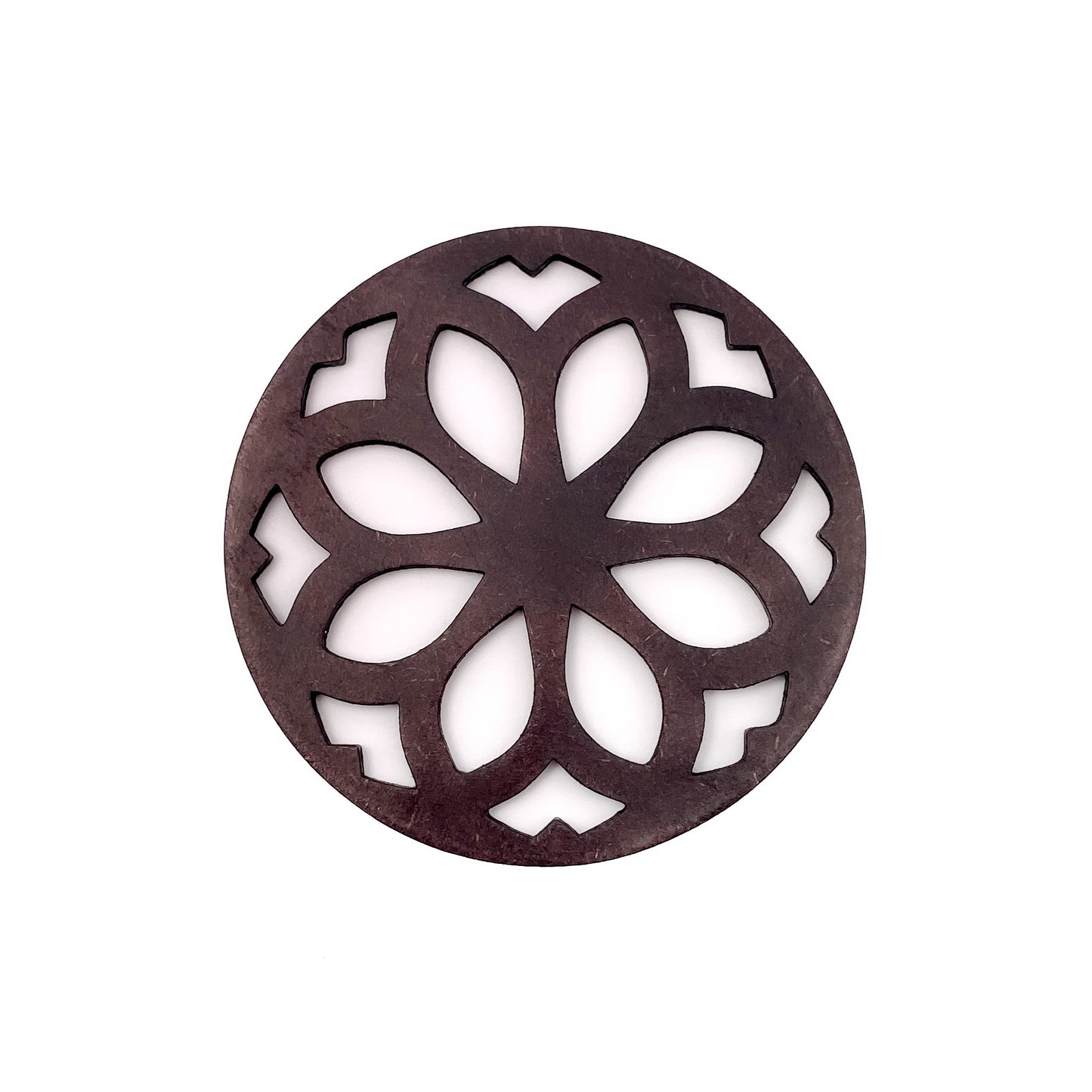Mandala Art Coasters-Nava Wooden-Rose Wood